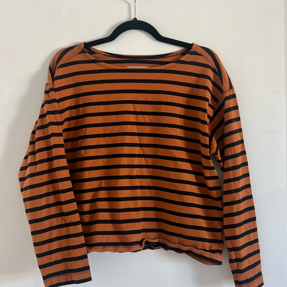 Everlane striped mariniere shirt | size L| 100% cotton